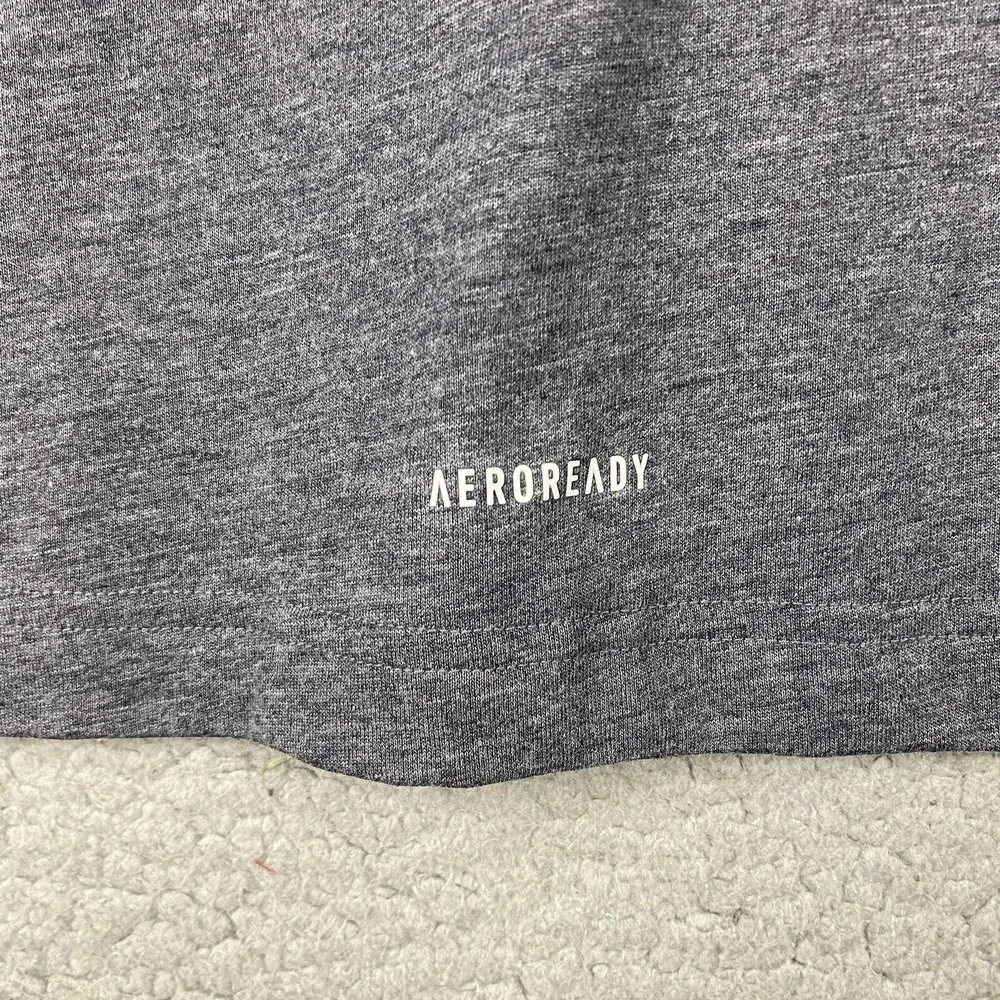 Adidas Primegreen Aeroready Mens Hoodie Size Small Gray Lightweight Pullover NWT